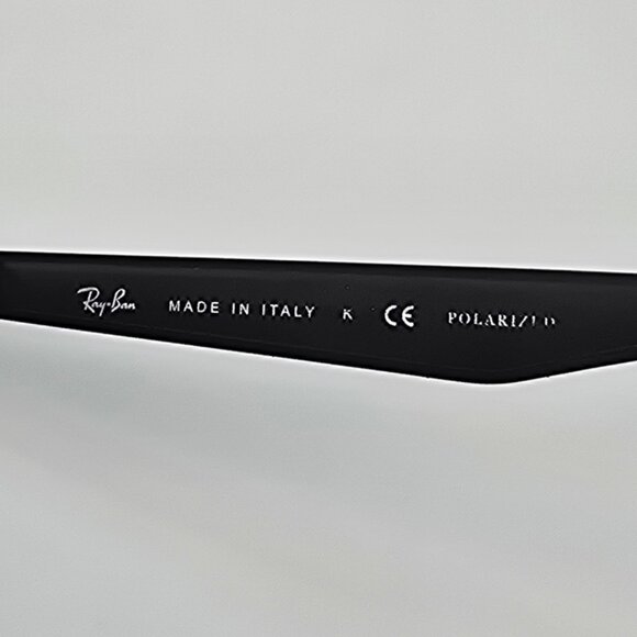 Ray-Ban RB4228 601/9A Black Frame Polarized G15 Green Lens Sunglasses Italy 58mm - Picture 8 of 13